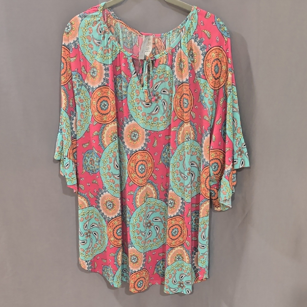Colorful Women's Bohemian Top XXL